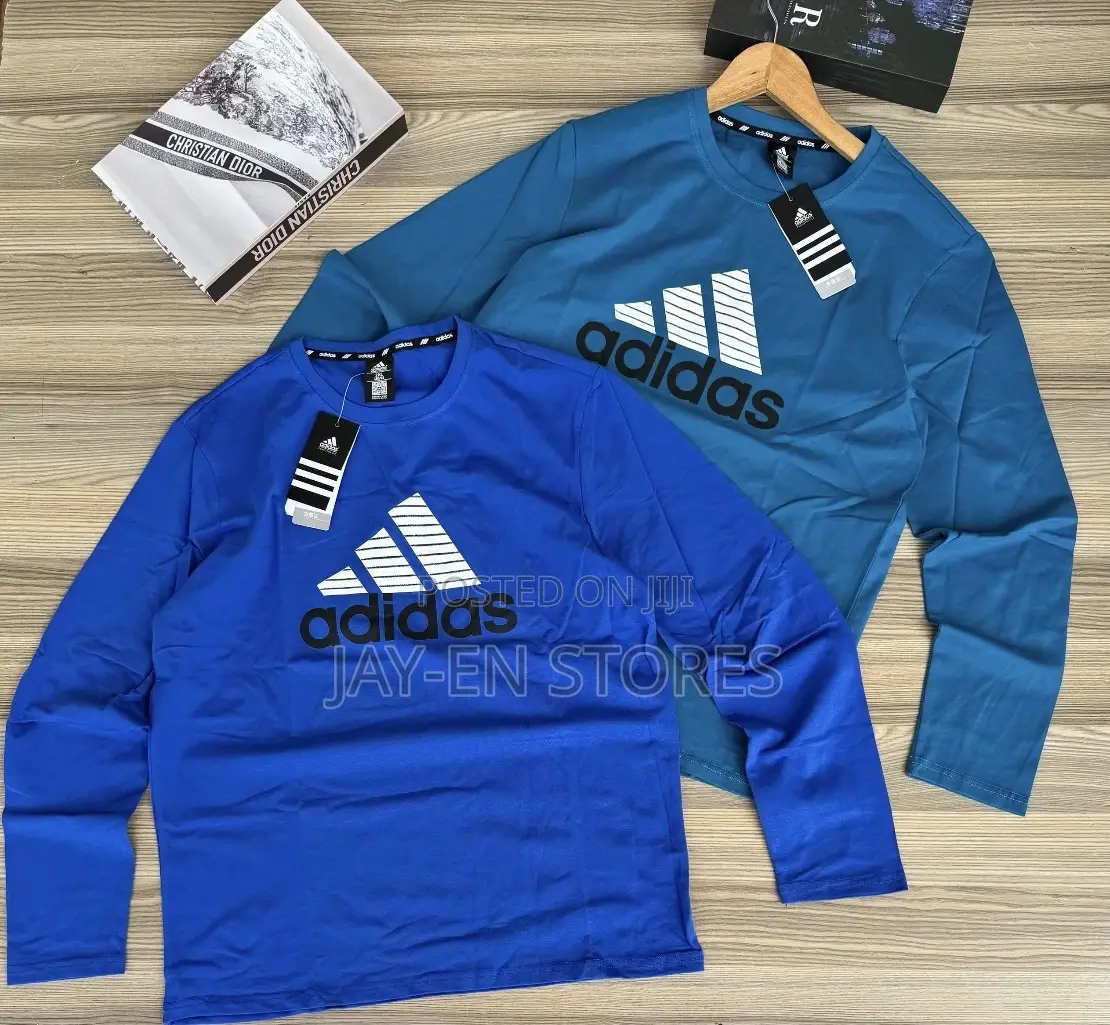 Adidas Blue Long Sleeved Tshirts Available