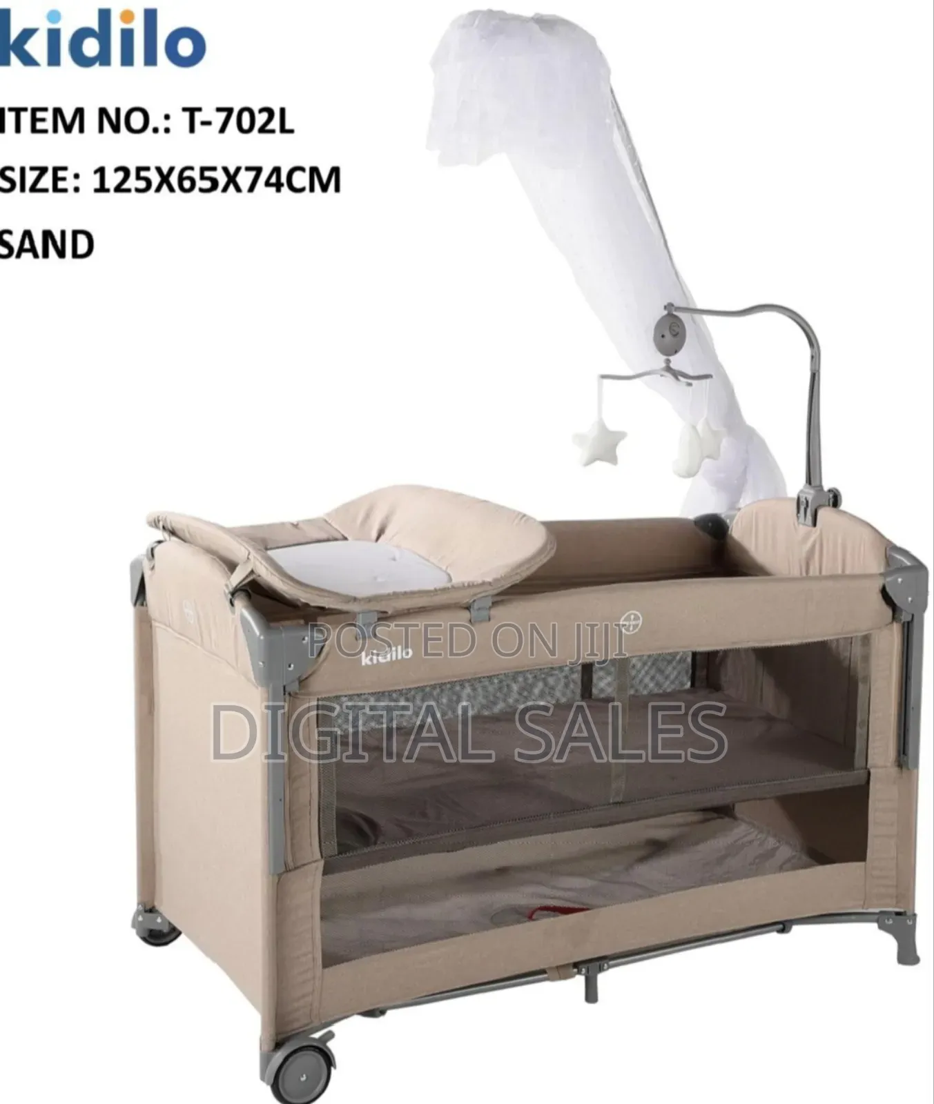 4in-1 Travel Cot With Mattress