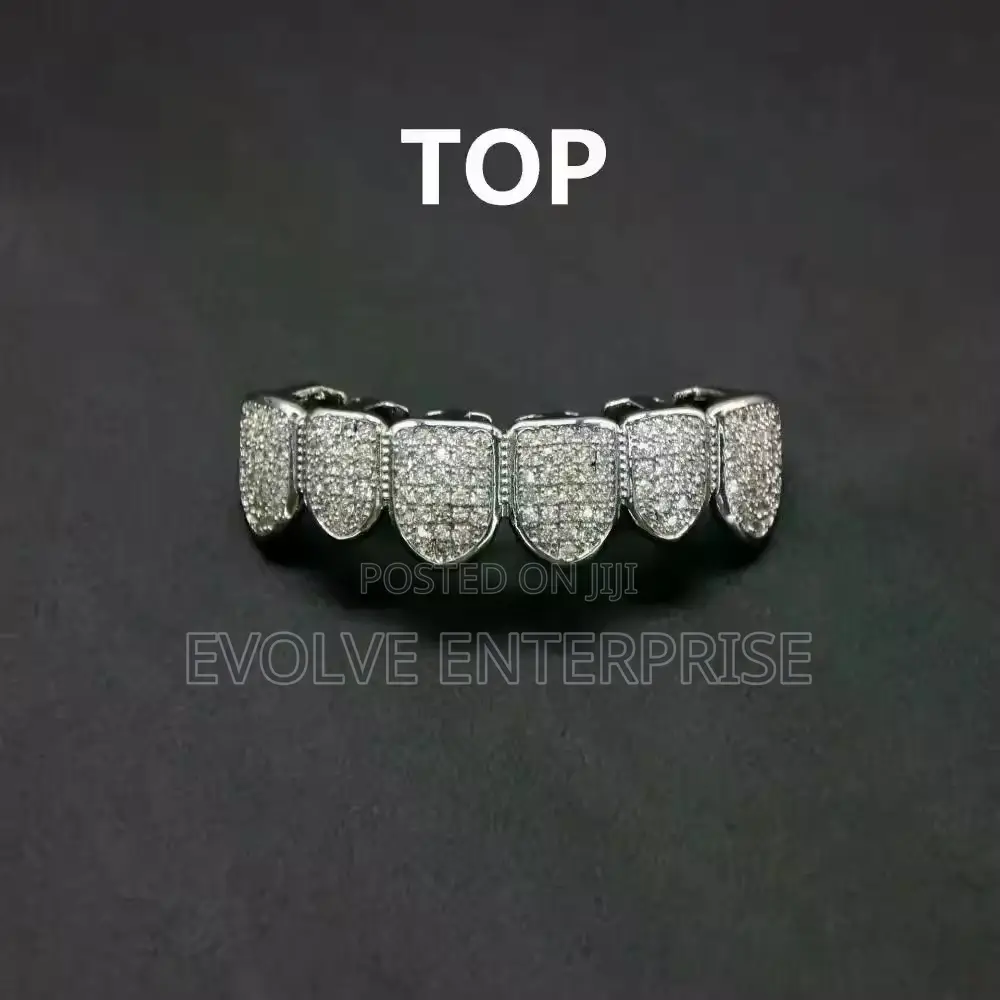 Diamond Iced Out Teeth Grillz Set