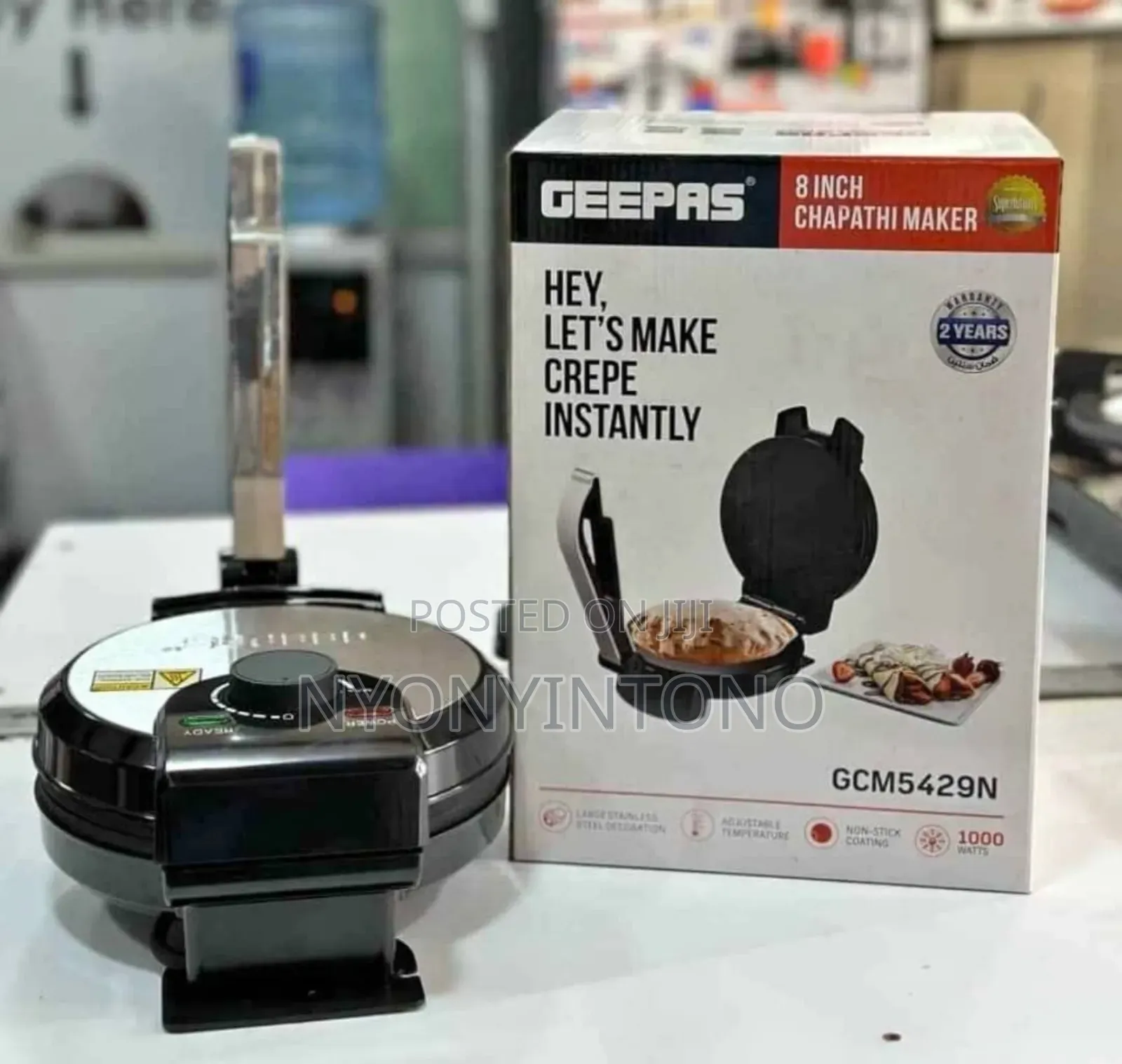 Geepas 8 Electric Chapati Maker