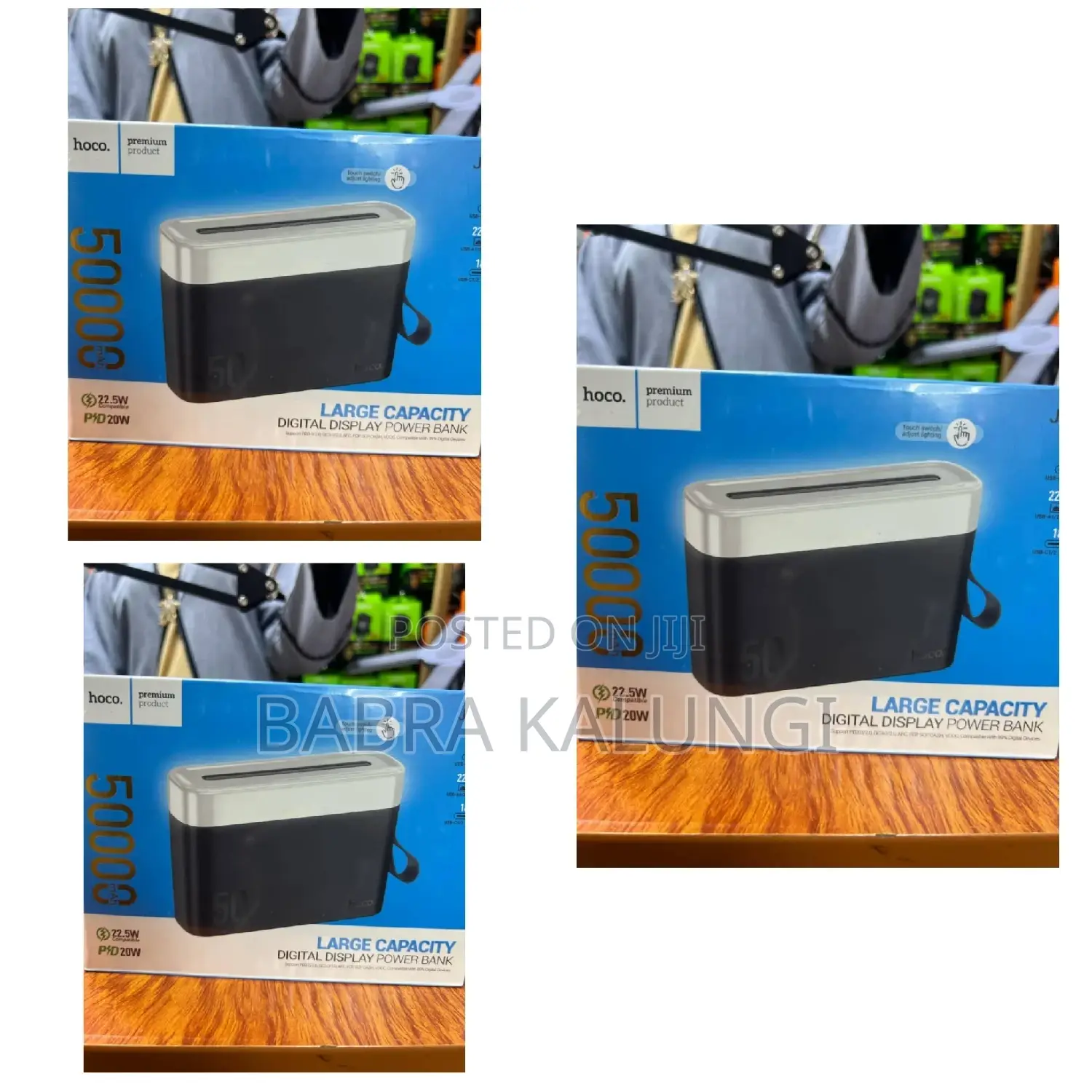 50000 Mah Hoco Large Capacity Powerbank With Light