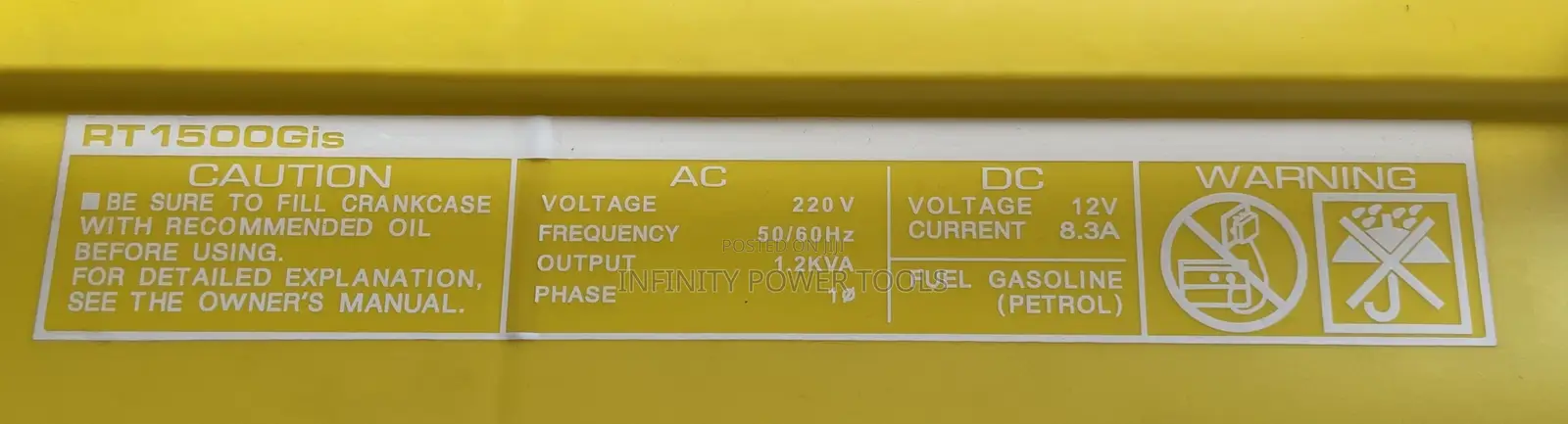 Gasoline Generator Rt1500gis
