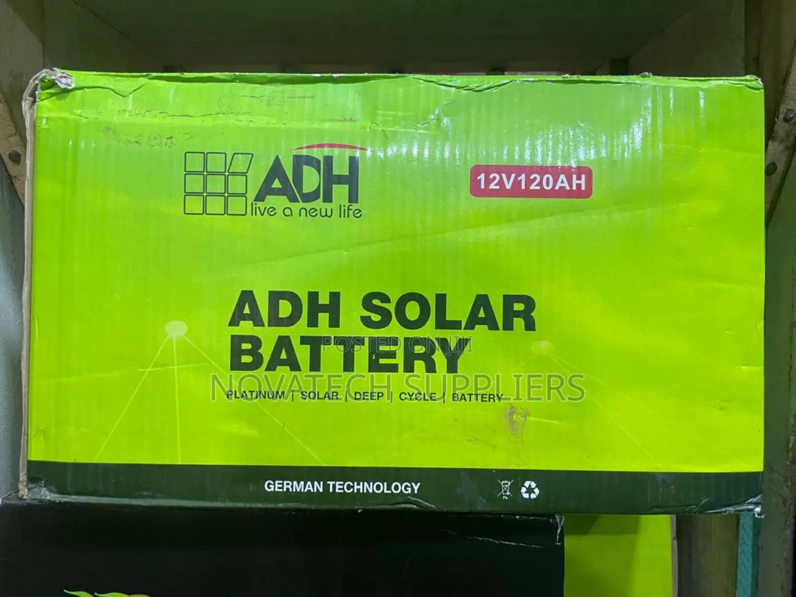 120ah Original Adh Solar Powder Battery Kekn