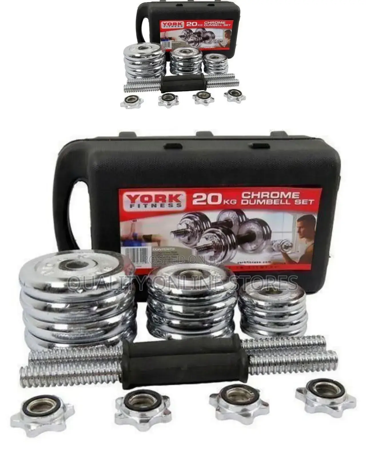Foldable 20kg Dumbbell Set