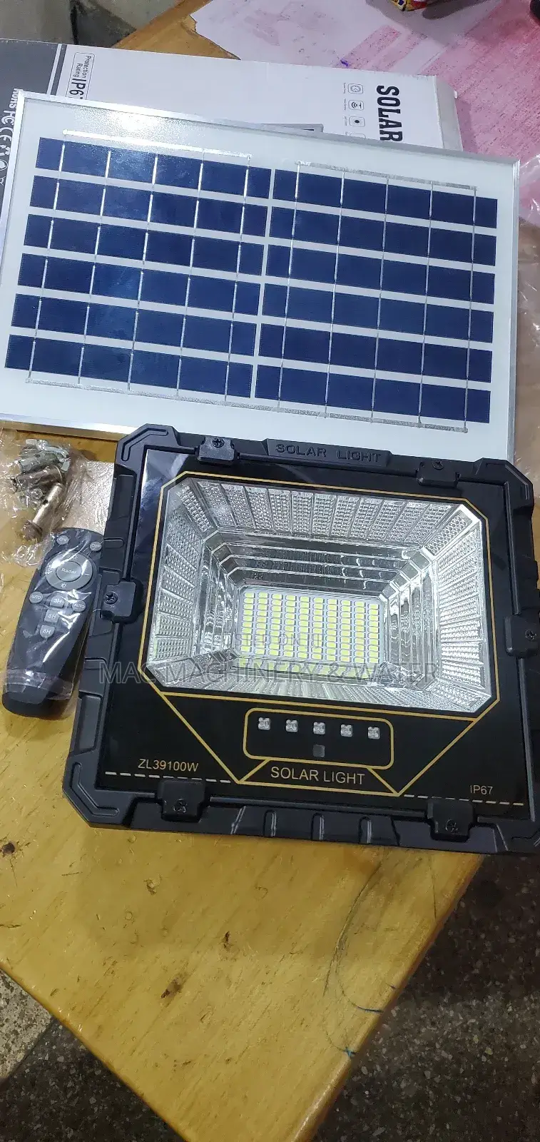 Solar Flood Lights Remote Control Darkness Sensor