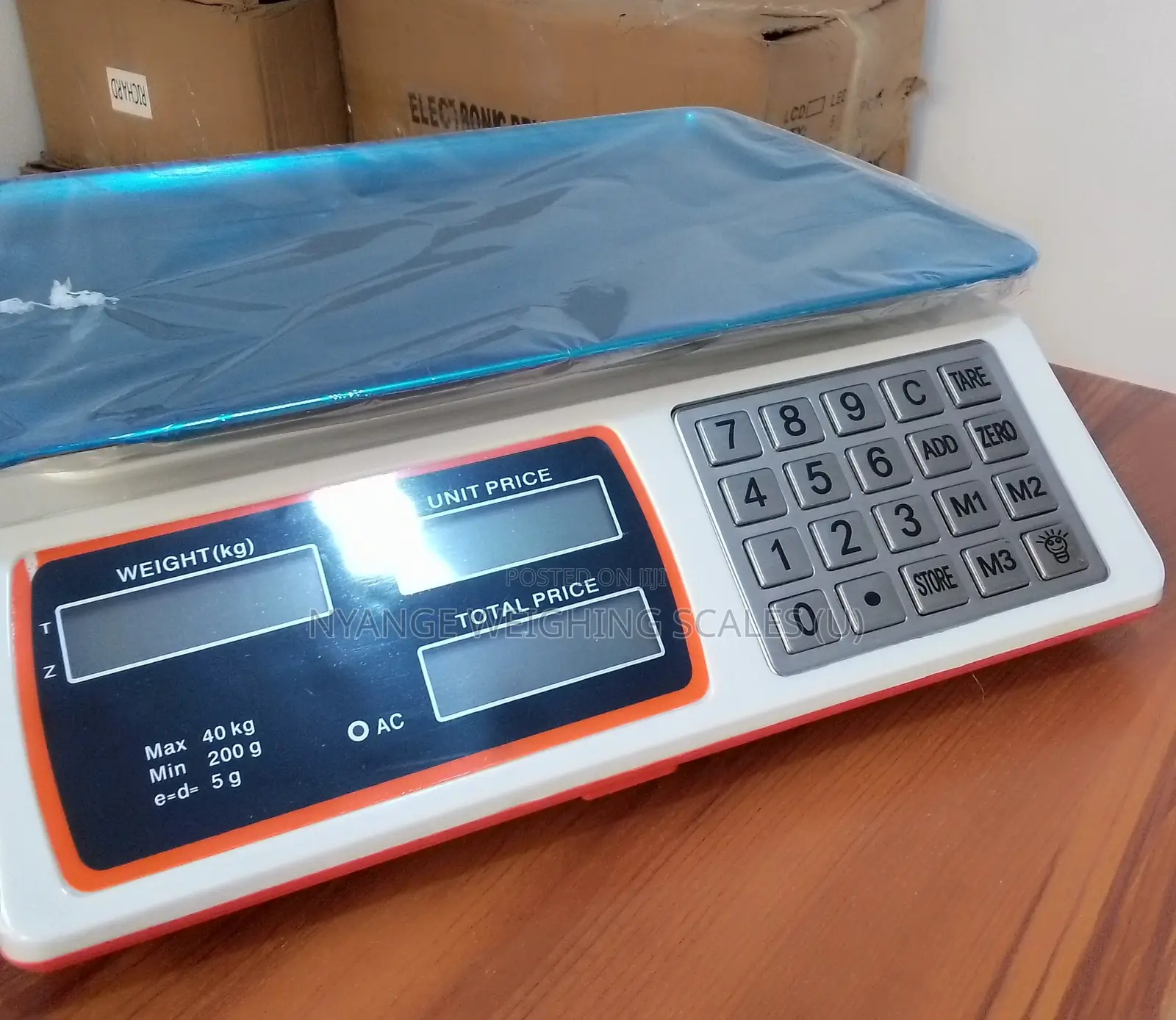 A.C.S Weighing Scale Heavy Duty Digital Table Top Weighing Scale 40kg