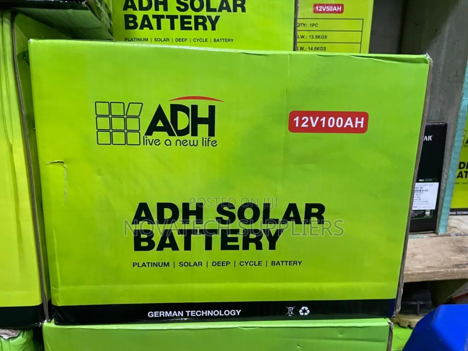 100ah Adh Original Solar Powder Battery Remk