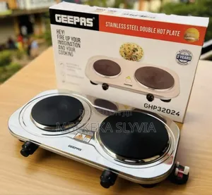 Double Hotplate Geepas Stainless Steel
