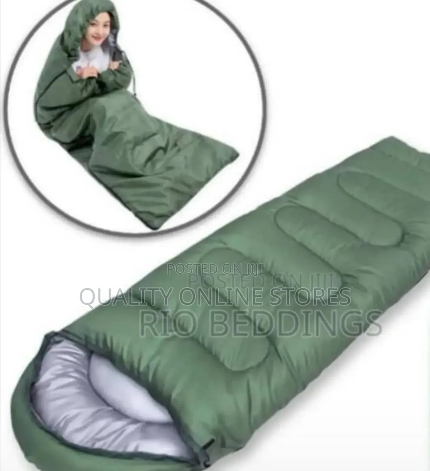 Green Camping Sleeping Bag