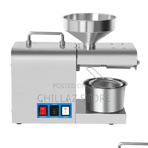 Automatic Stainless Steel Oil Press Machine.