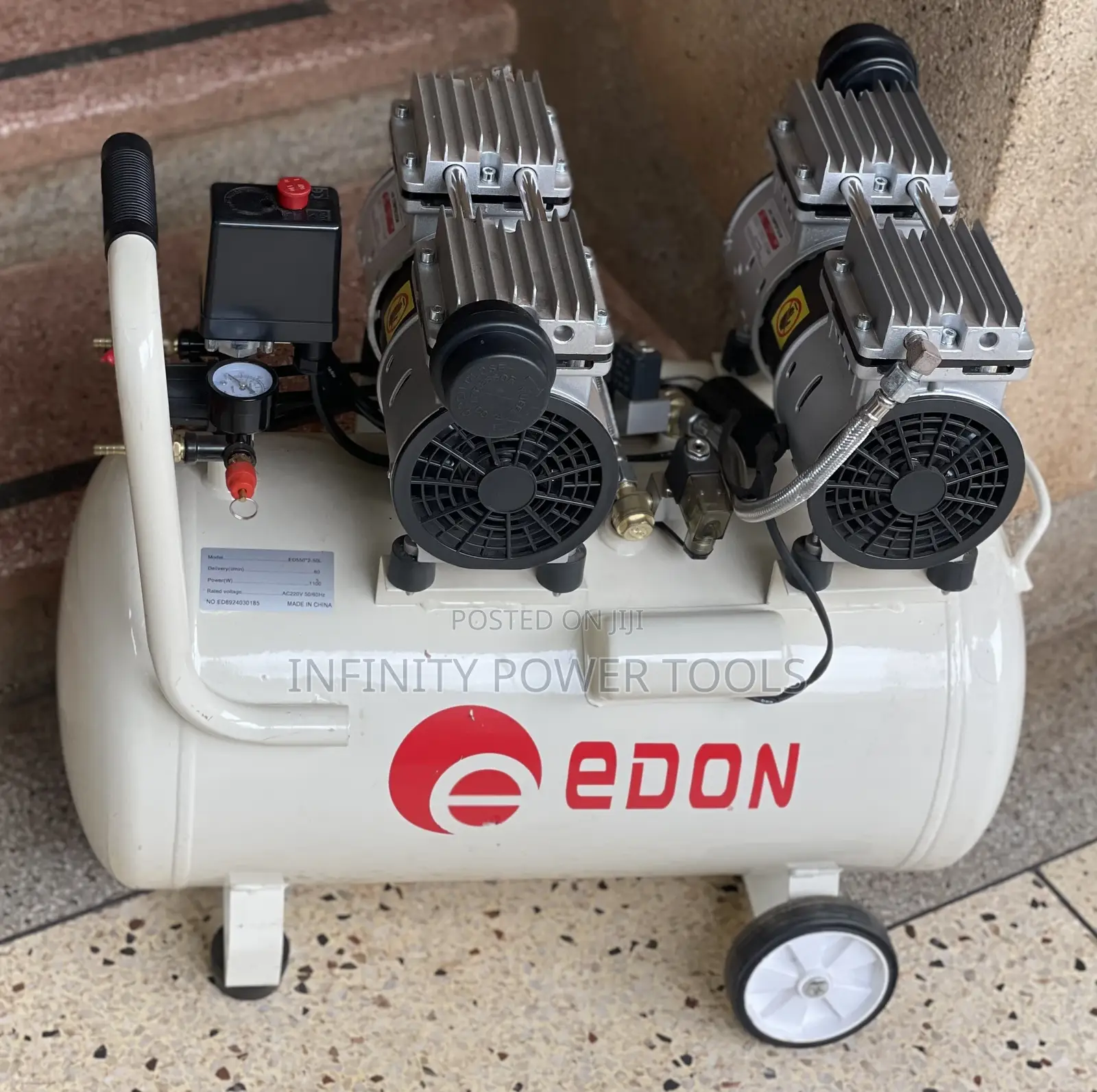 Silent Air Compressor Double Piston(Ed550*2-50l)