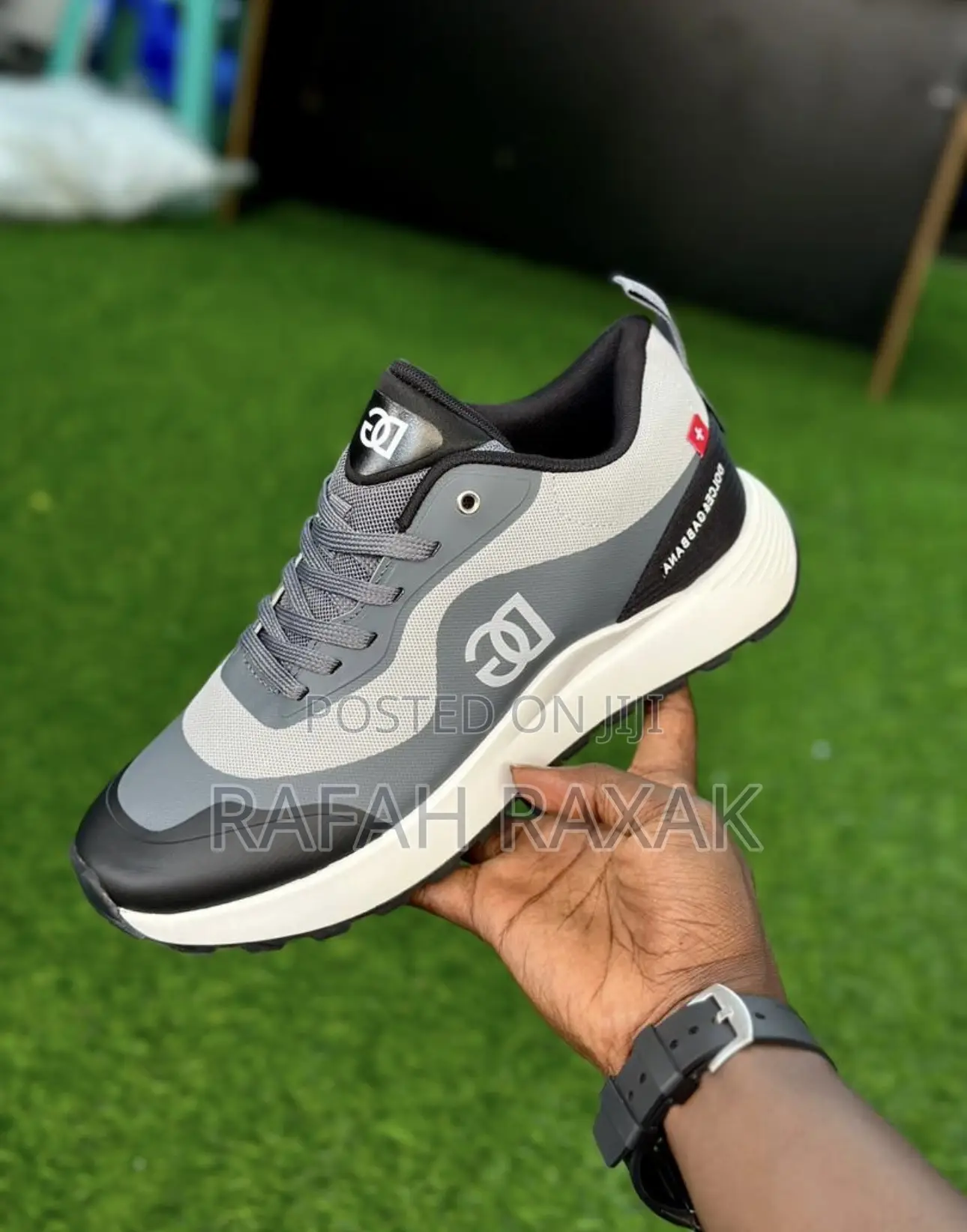 Original Grey/Black Dolce Gabbana Luxury Fashion Sneaker