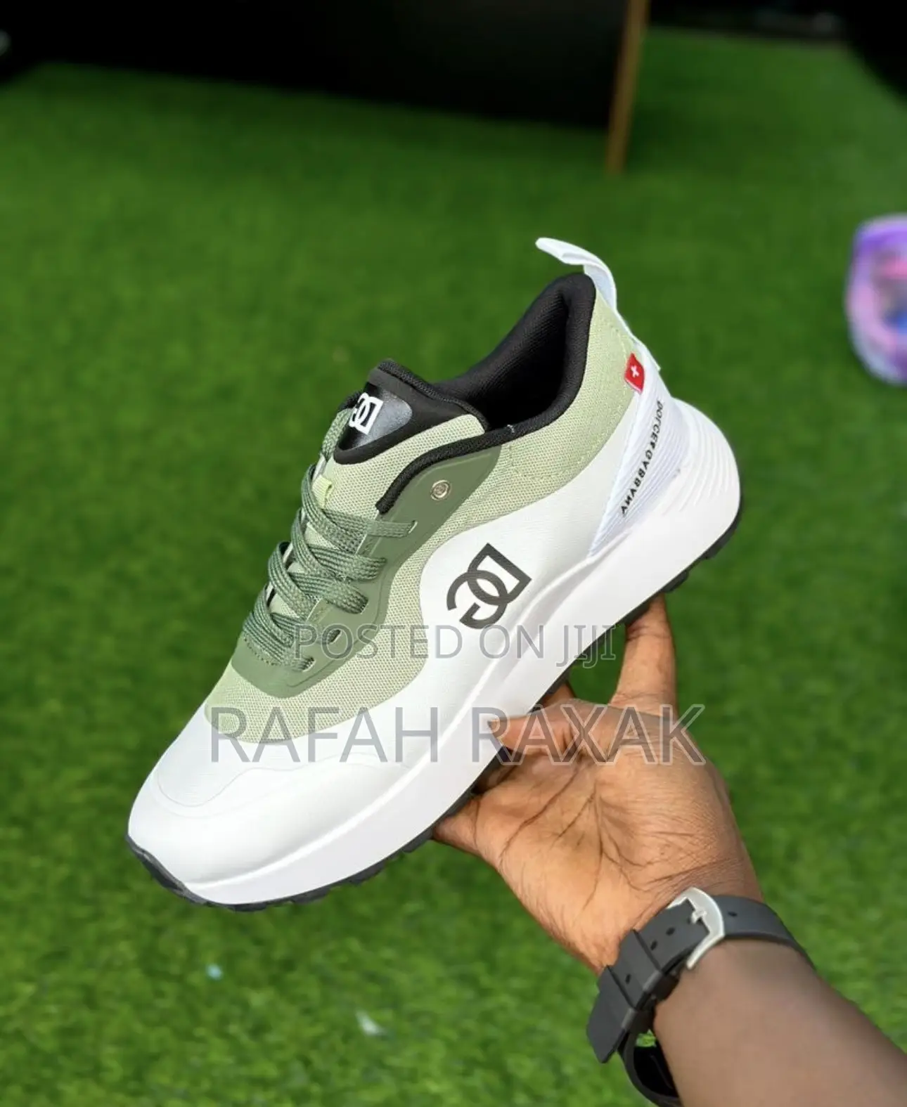 Original Green/Off-White Dolce Gabbana Luxury Sneakers