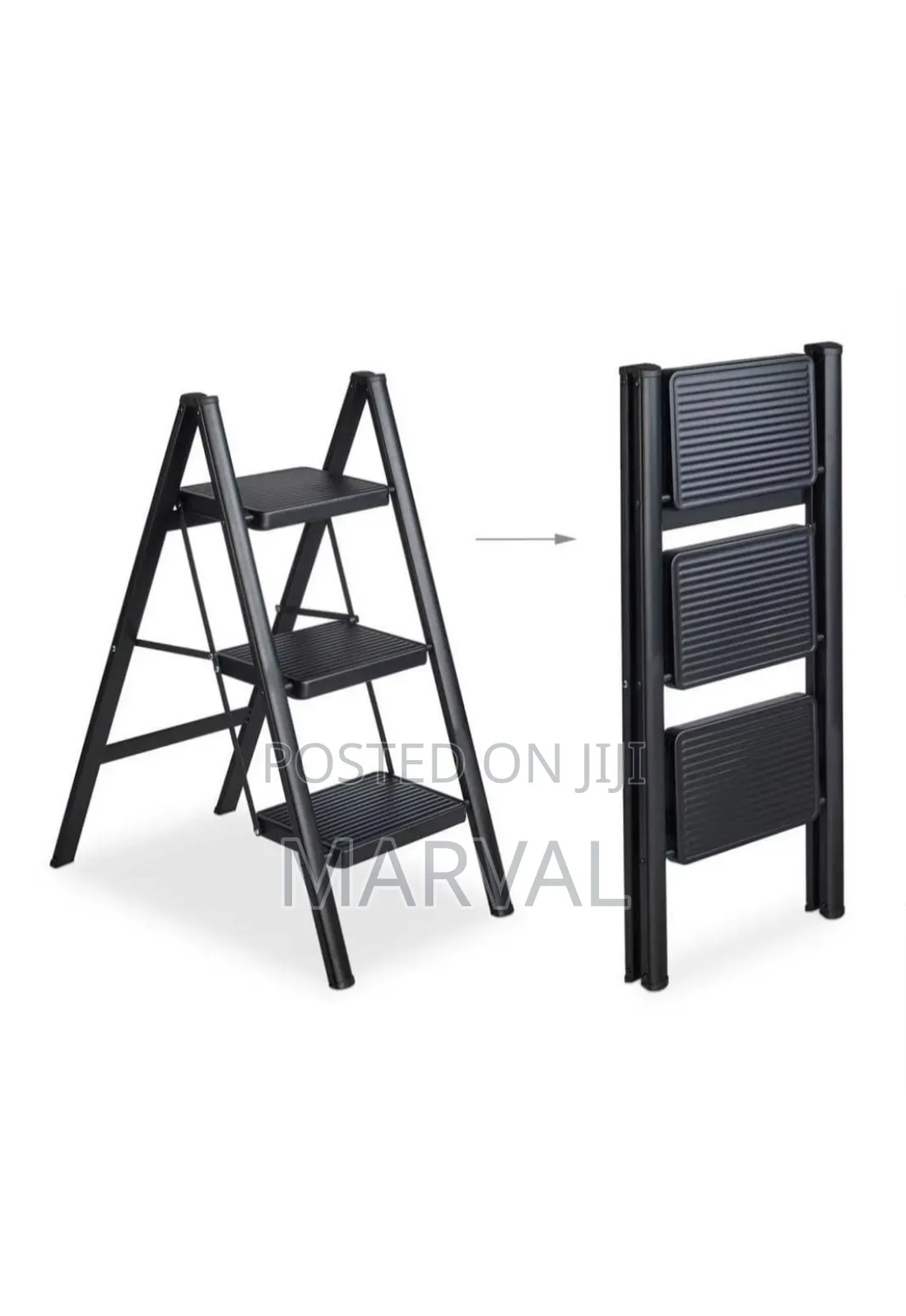 Mini 3 Steps Metallic Household Ladder Stepper