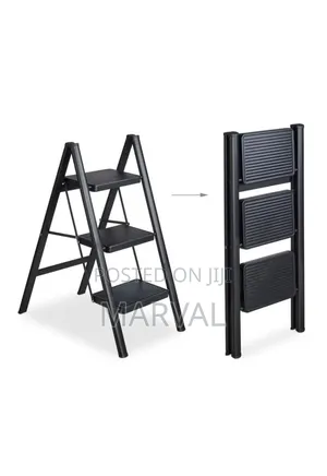 Mini 3 Steps Metallic Household Ladder Stepper