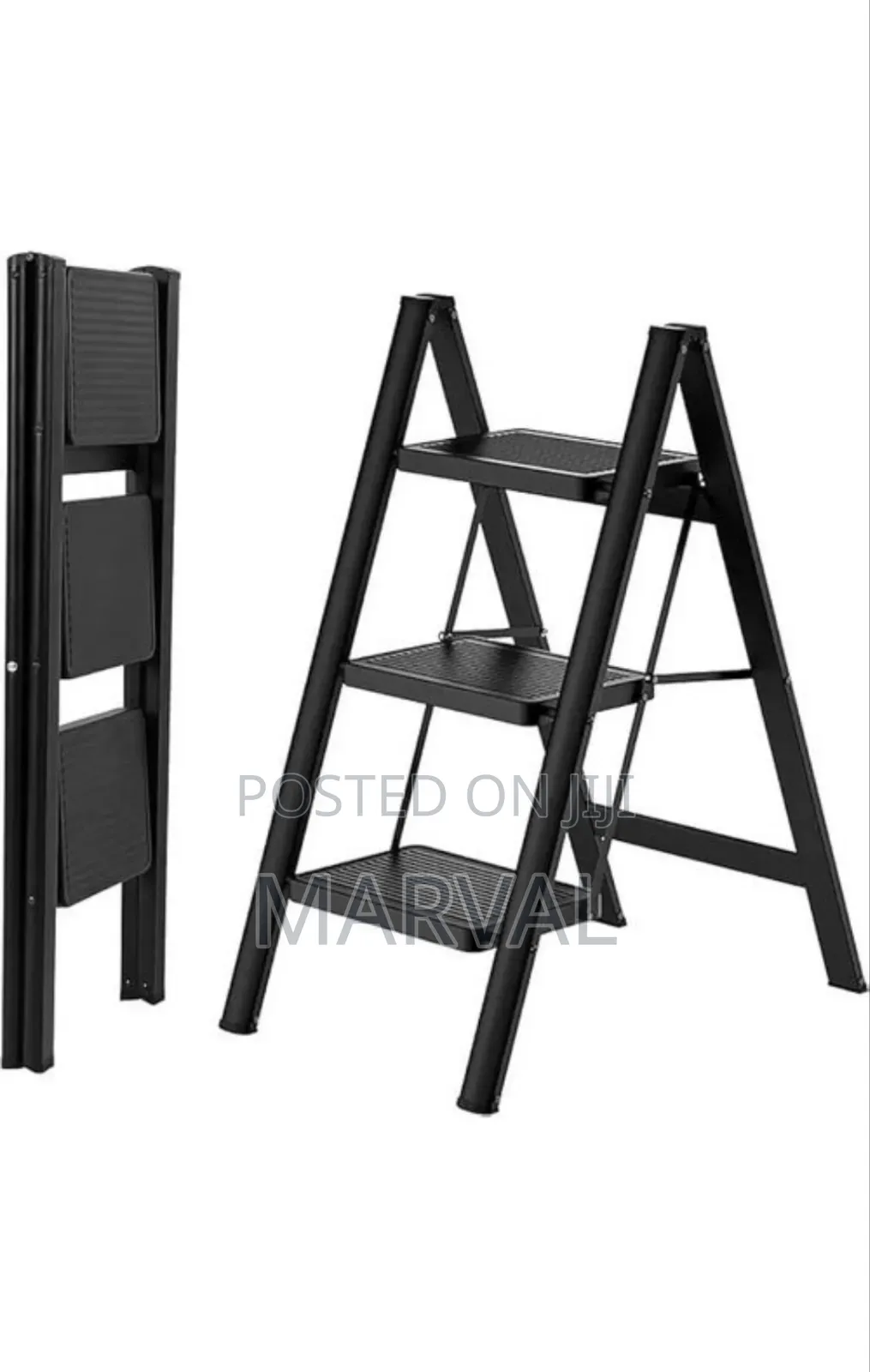 Mini 3 Steps Metallic Household Ladder Stepper