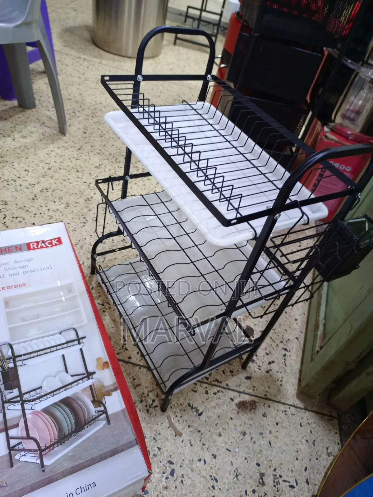 Three-Tier Design Kitchen Rack