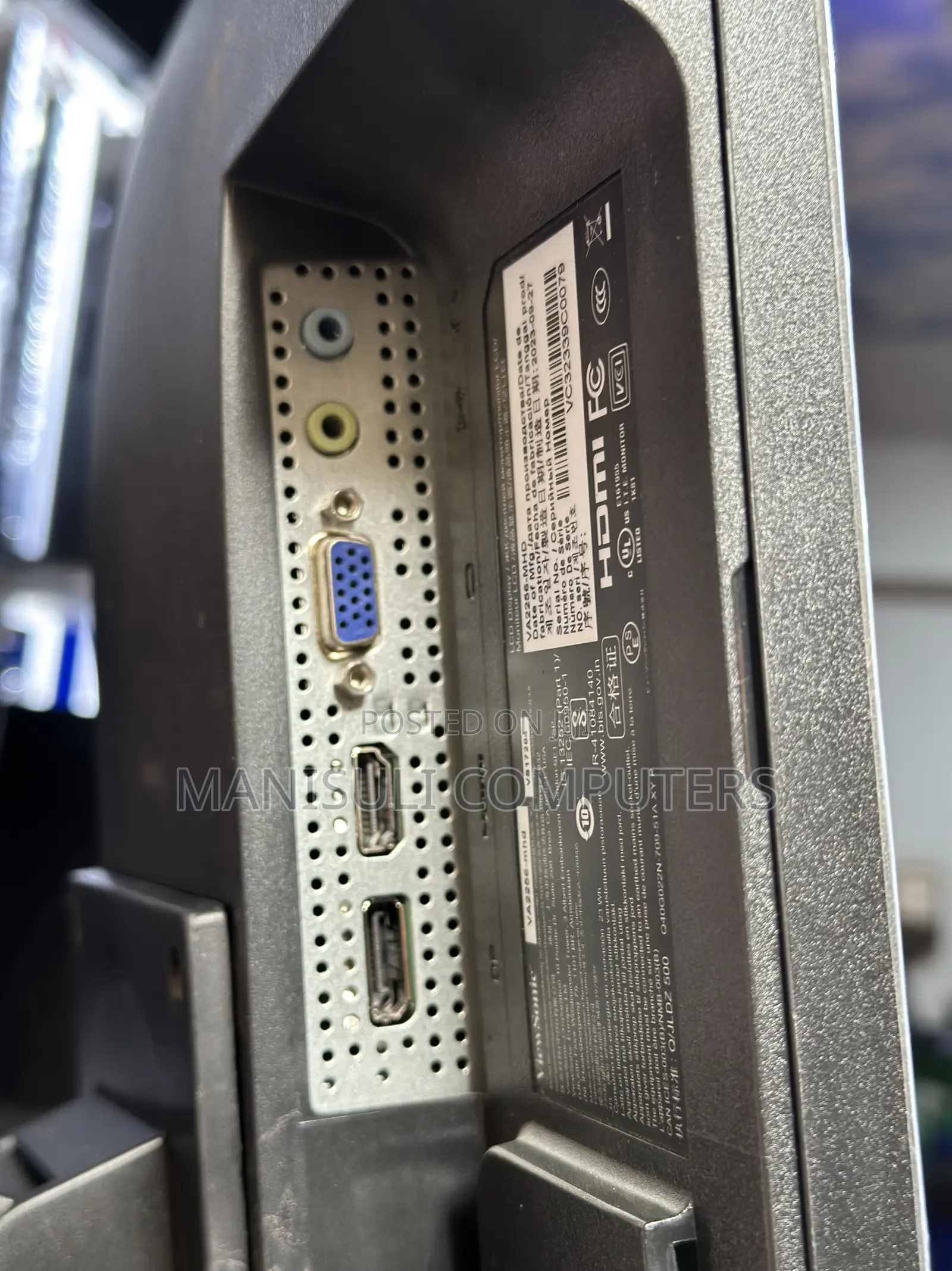 Monitor 22.9 Inch View Sonic Vga Hdmi Dp Display