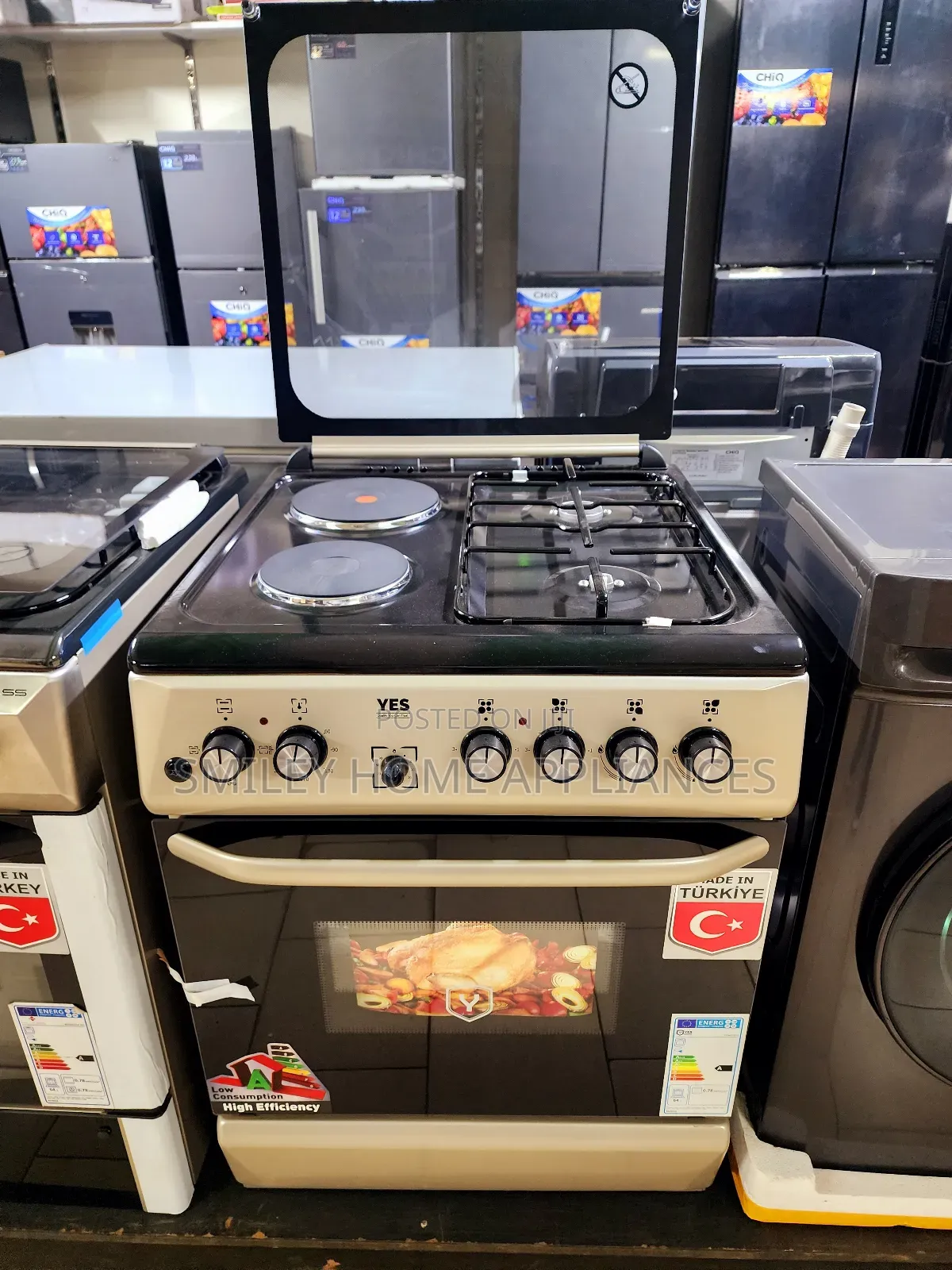 Yes Cooker (2+2) 60*60cm With a Turbo Fan in Oven