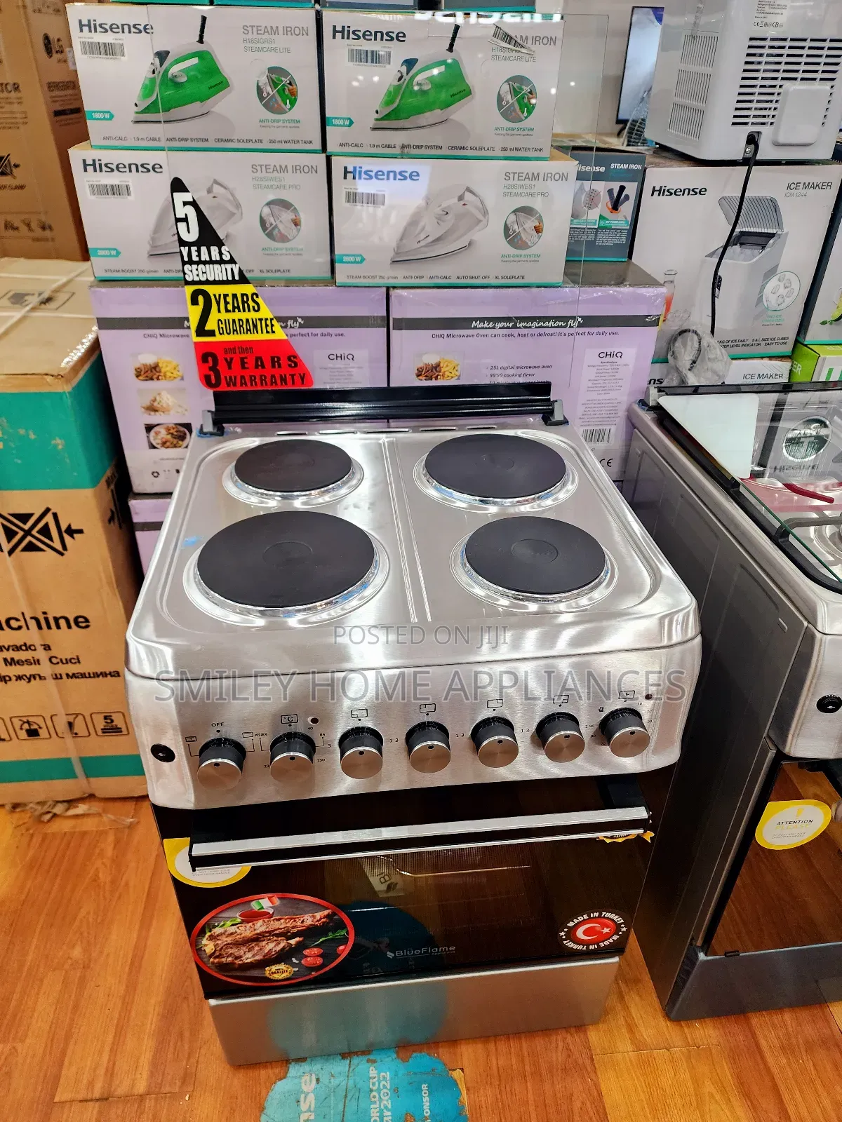 Blueflame Stainless Steel Full Electric Cooker 60cm by 60cm