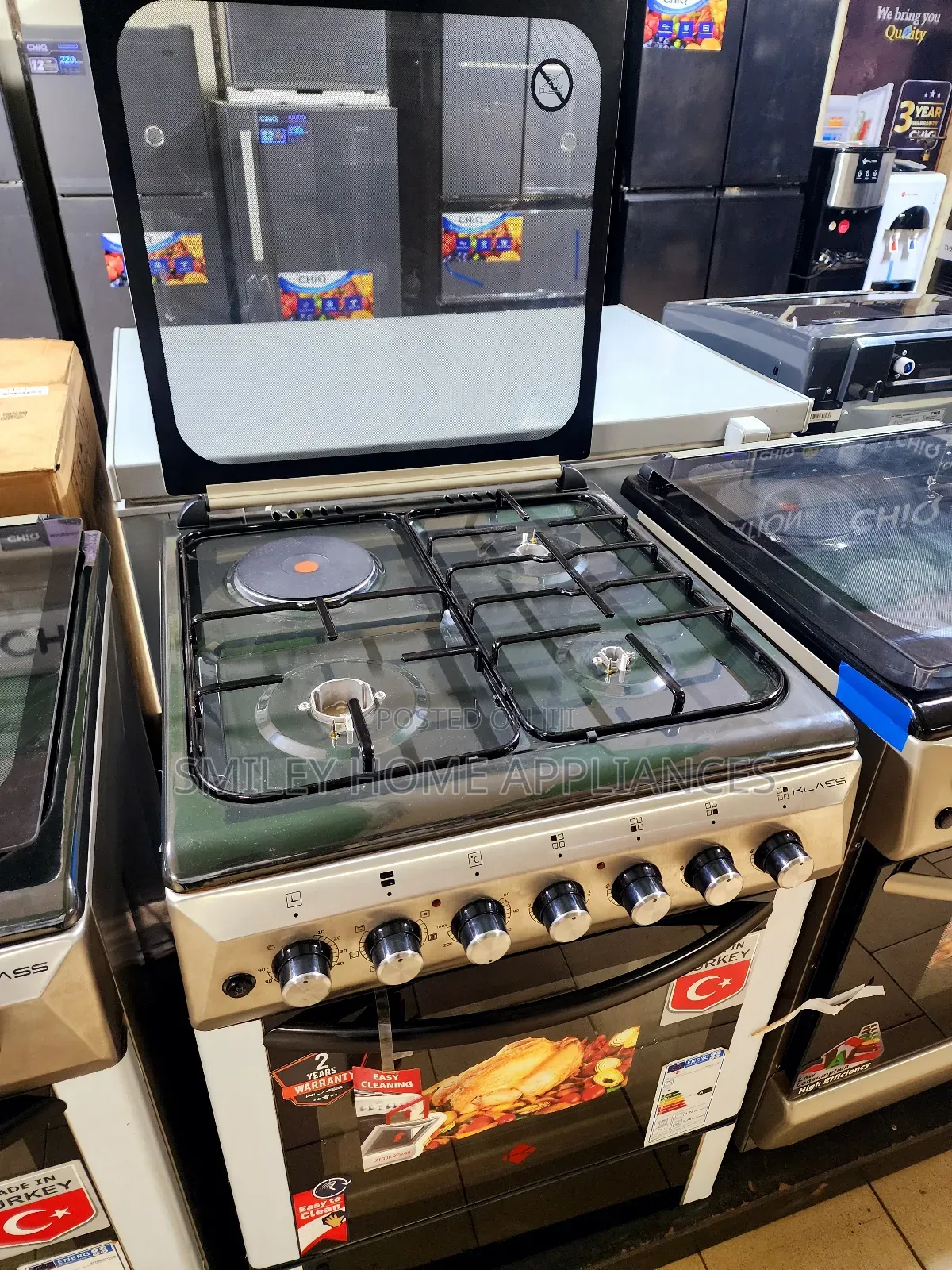 Klass 60cm by 60cm (3+1) Gas Cooker With 2 Years Warranty