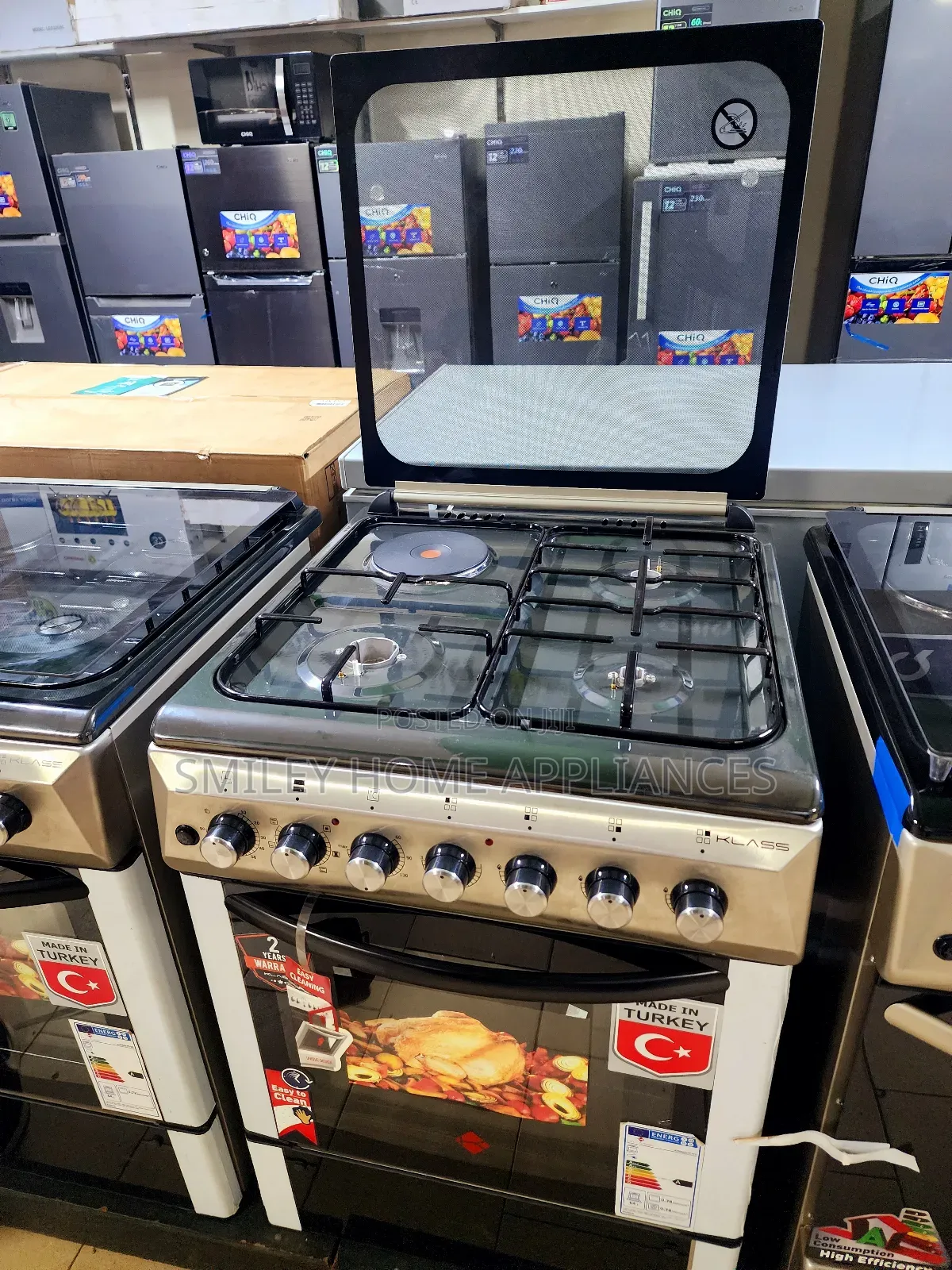 Klass 60cm by 60cm (3+1) Gas Cooker With 2 Years Warranty
