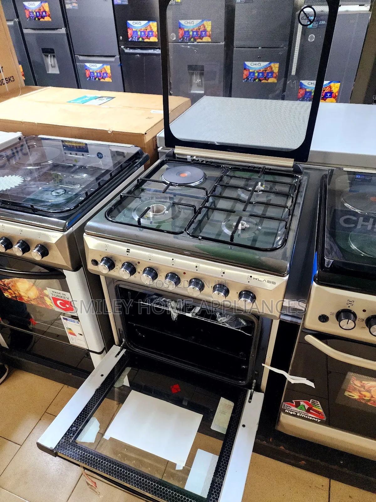 Klass Cooker With a Turbo Oven Fan 60cm by 6cm (3+1)