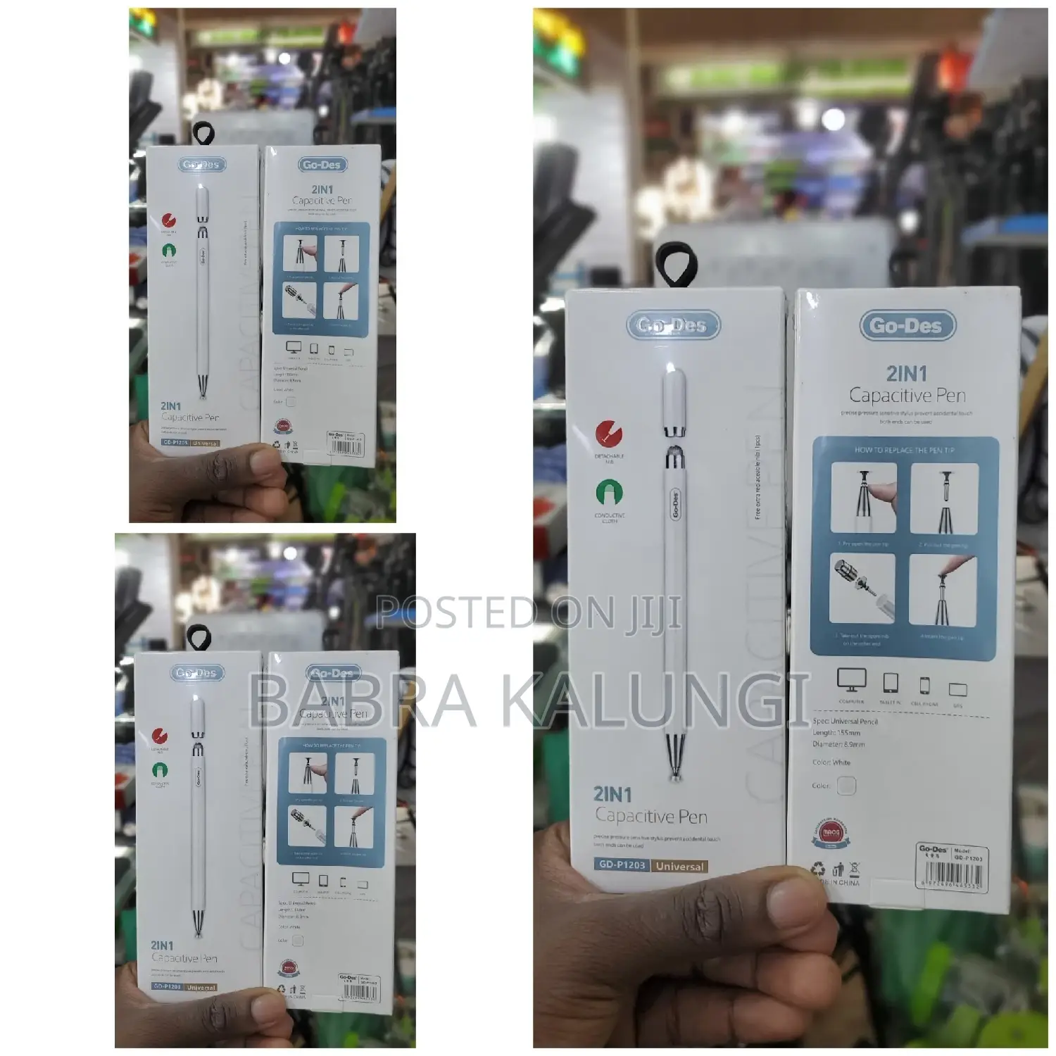 2 in 1 Capacitive Pen