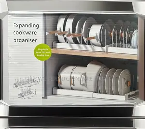 Expanded Abs Dish/ Pan Organizer for Cabinets , Pots Pans