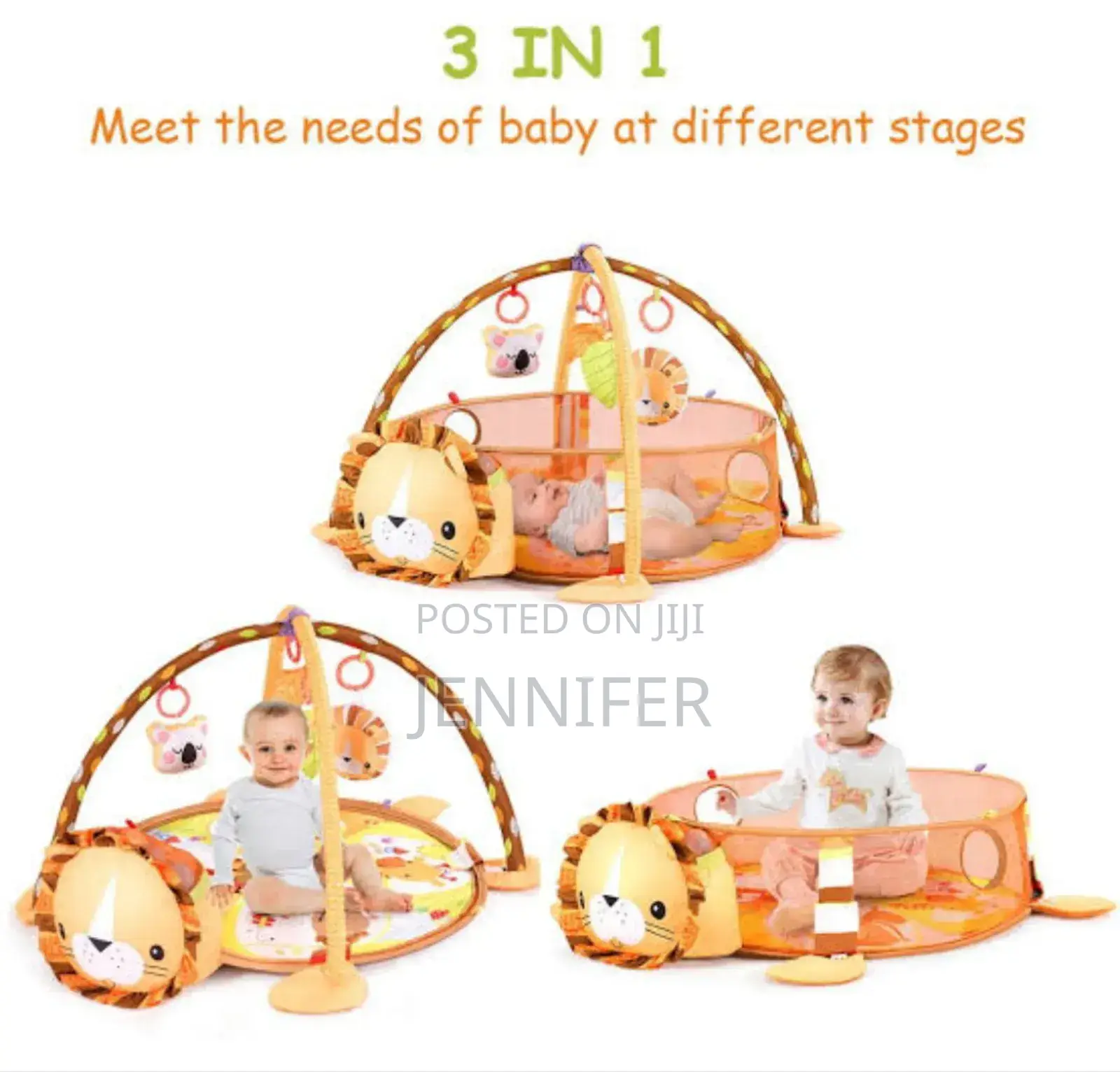 3 in 1 Kids Lion Play Mat