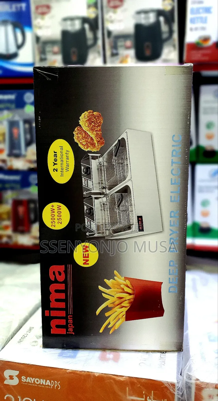 Nima Japan Og-df03 Electric Double Deep Fryer - 5000w, 2 X 2500w
