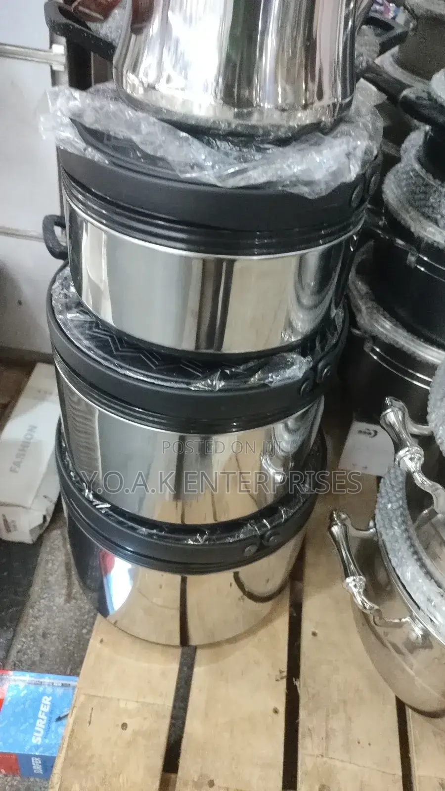 Commercial Stainless Steel Food Flask Set 3pcs