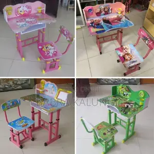 Kids Desk Chair Set Adjustable Height
