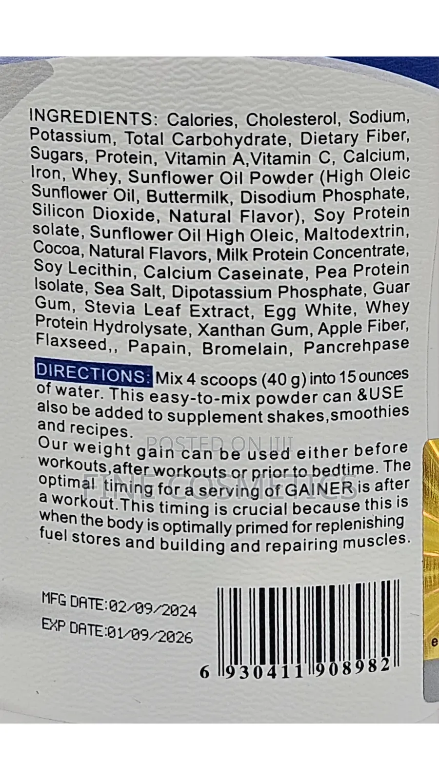 Wholesale. Weight Gainer | Whey Protein Powder Porridge Gain