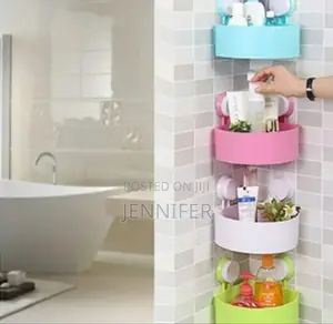 4pcs Corner Bathroom Kitchen Triangular Shelf Organiser