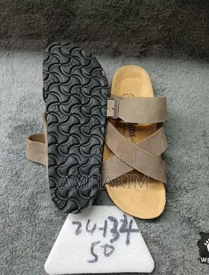 Leather Big Buckle Birken Stock Sandals in Stock