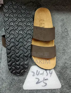 Leather Big Buckle Birken Stock Sandals in Stock