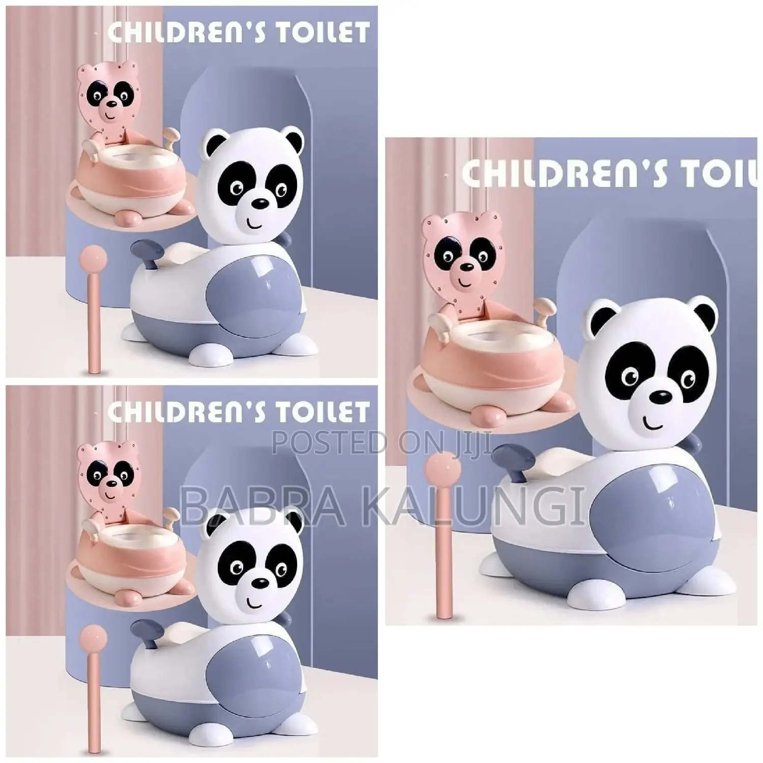 Soft Silicone Seat Panda Shaped Baby Potty