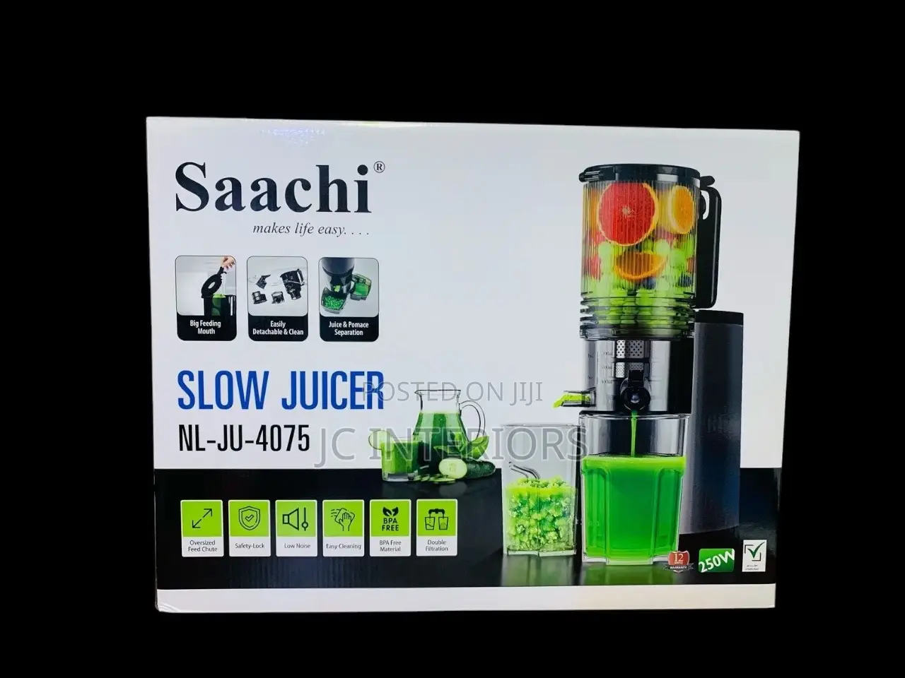 Saachi Slow Juicer - Quality