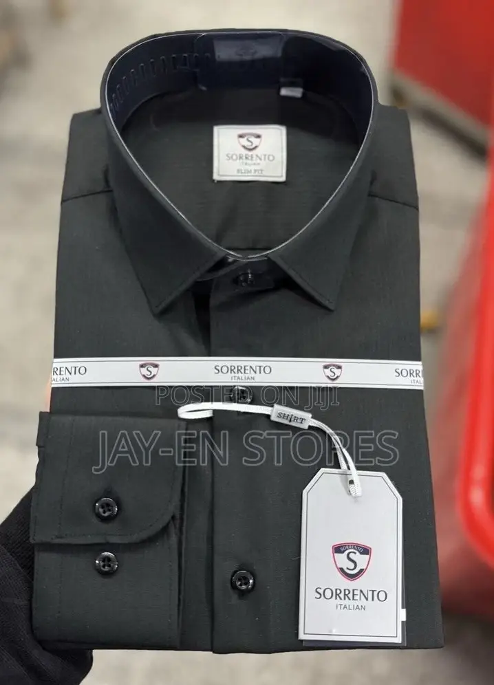 Plain Black Sorento Shirt