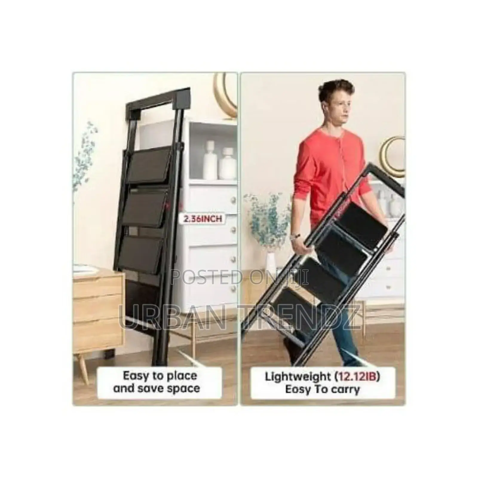 4 Step Ladder, Folding Step Stool,