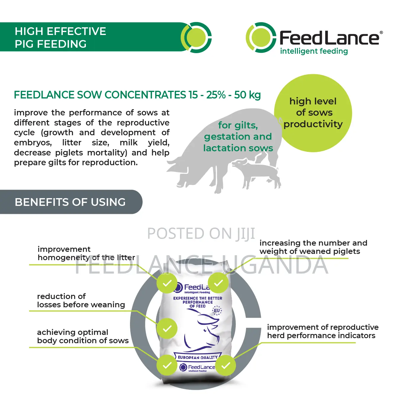 Feedlance Sow Concentrates 25-15% - Protein-Vitamin-Mineral