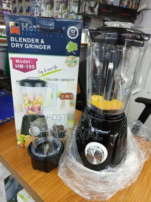 Hoffman 2in1 Blender With Unbreakable 1.6l Powerful Motor