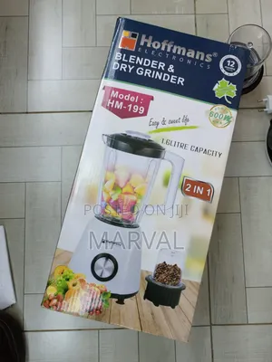 Hoffman 2in1 Blender With Unbreakable 1.6l Powerful Motor