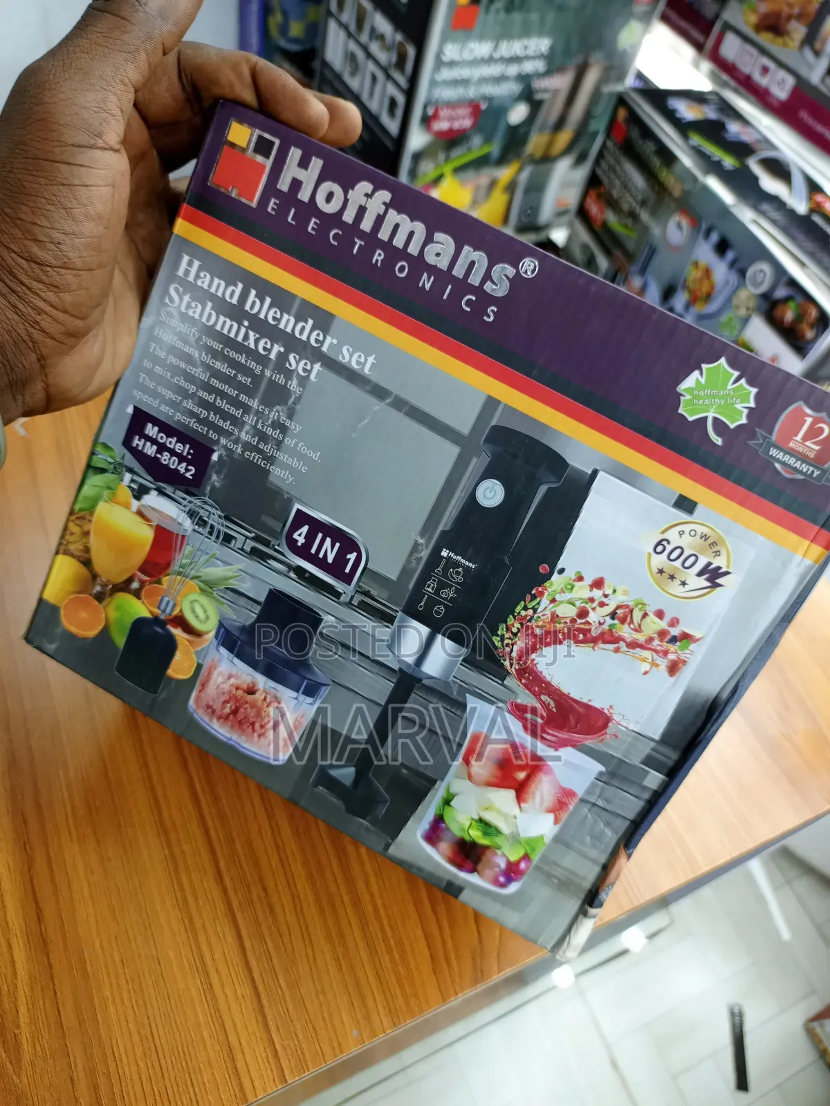 Hoffmans Hm-8042, 4 in 1 Hand Blender