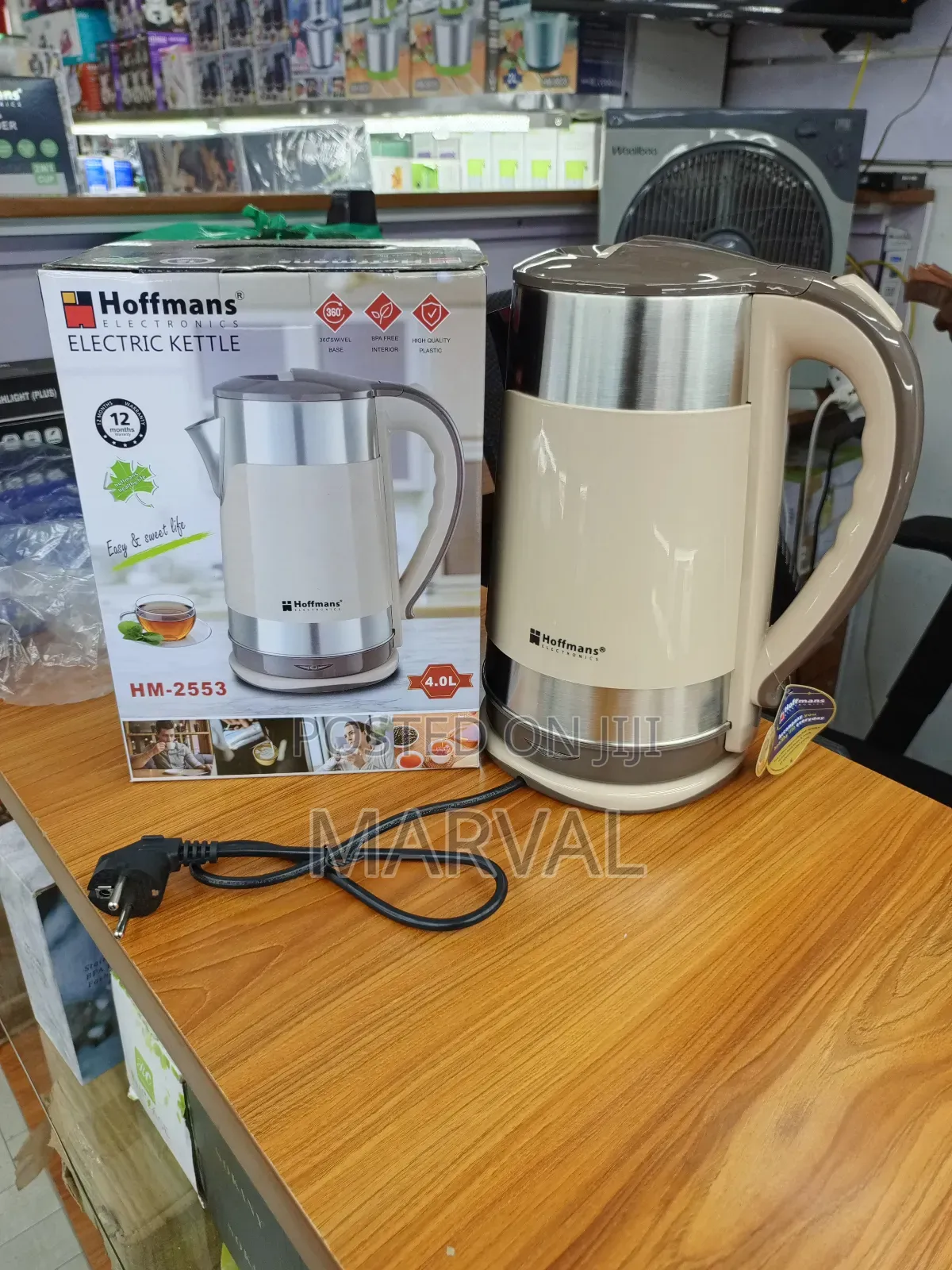 4l Hoffmans Electric Kettle