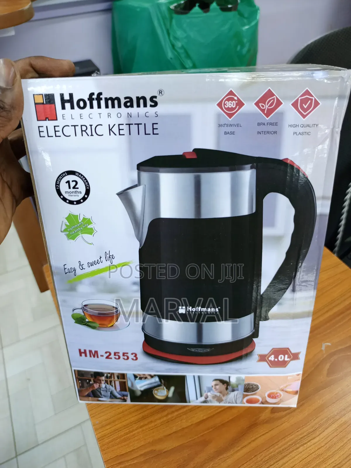4l Hoffmans Electric Kettle