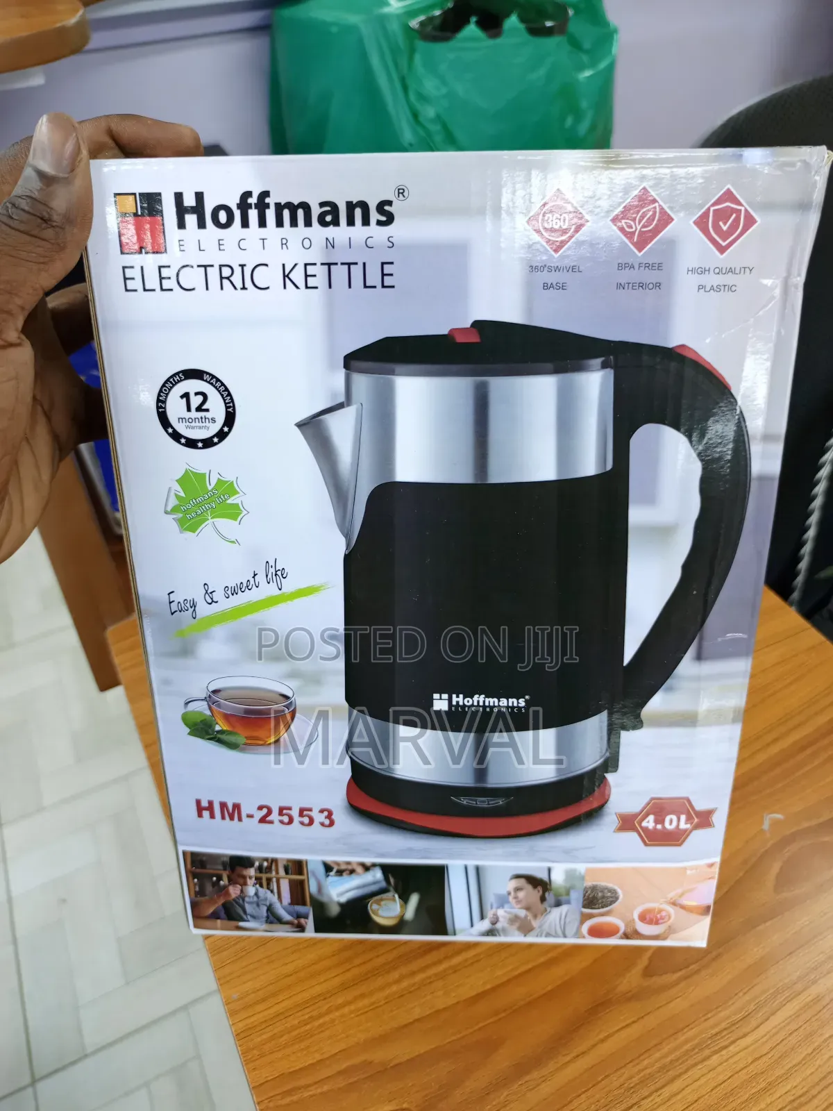 4l Hoffmans Electric Kettle