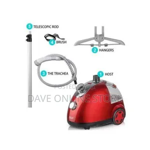Maxwell 1300ml Vertical Garment Steamer - Red
