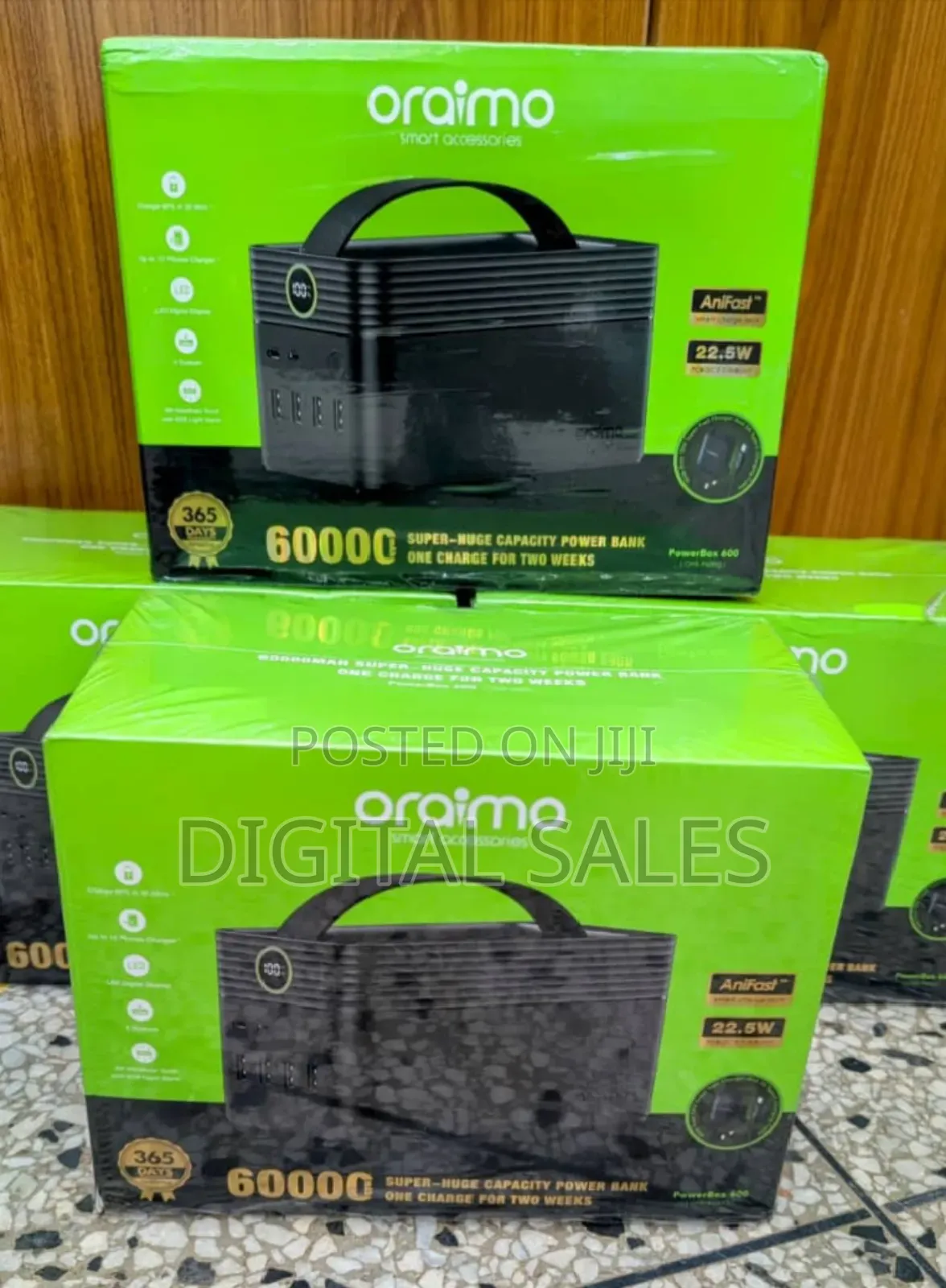 60000mah Ultra High Capacity Power Bank/Oraimo Power Bank
